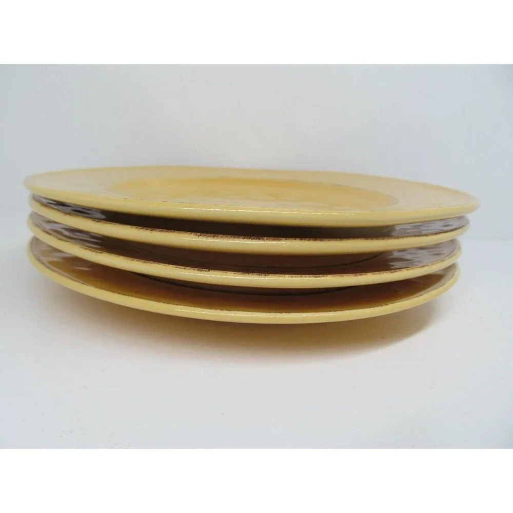 Pier 1 Mango Yellow Set Of 4 Rustic 8 3/4